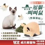 (店+)【威杰爾寵物】Paper Park 叫叫鼠 逗貓玩具 內含貓薄荷 發聲貓玩具 貓咪自嗨玩具 貓咪玩具 貓咪互動【B014】  