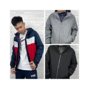 (店+)【TOMMY HILFIGER】雙層拉鍊 鋪棉 防風 連帽外套 保暖 厚外套