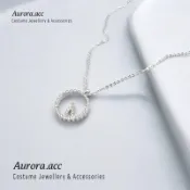 Aurora.acc｜史嘉蕾 滿鑽圈項鏈 鎖骨項鍊 短項鍊｜附 收納袋 擦拭布 耳扣｜奧蘿菈飾品｜頸鏈 鑽飾 小紅書
