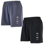 Mizuno 美津濃 短褲 男裝 路跑 有內裡 灰/黑 J2TBD05308/J2TBD05309