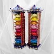 【上芳香業】金紙 紙紮用品 九色蓮花塔 九色 往生咒 靈堂(頭七 百日 對年 往生者 往生蓮花 寵物往生)