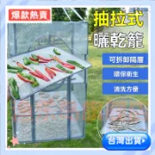 【曬幹貨神器】魚網家用折疊防蠅曬幹網晾曬魚幹蔬菜網架 露營餐具吊網籃  折疊餐櫥網 折疊曬菜網 晾曬網 晾曬架
