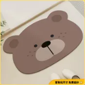 客製地墊 | 升級白底 可愛卡通 加厚浴室地墊 環保無味 矽藻土地墊 軟地墊 浴室防滑墊 珪藻土地墊 吸水地墊 腳踏墊