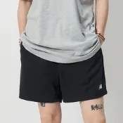 New Balance French Terry 男款 黑色 7吋 棉質 寬鬆 短褲 MS41520BK