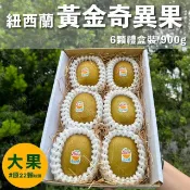 【HOTAI購】新鮮上市🌿【水果狼】紐西蘭Zespri 黃金奇異果 金圓頭6顆 /900g 禮盒