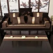 紅木沙發坐墊客廳太師椅圈椅羅漢床新中式實木亞麻防滑可拆洗居家