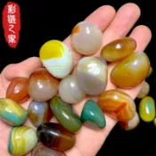 協貿國際日用品生活5館 天然彩色瑪瑙碎石大小顆粒原石雨花石魚缸造景鋪路盆栽園藝裝飾碎
