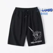 機動戰士 鋼彈 UC UNICORN 獨角獸天敢達衣服 短褲 簡約五分休閒褲子