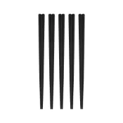 (店+)【PERFECT 理想】品味六角合金筷24cm五雙霧黑色餐具玻璃纖維筷 Leidea 樂德兒 出遊必備、開學