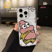 ins風派大星漏肚肚 磁吸不發黃防摔殼 適用iPhone 17E手機殼 11 12 13 14 15 16 ProMax