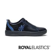 ROYAL ELASTICS ICON2.0X 黑藍真皮運動休閒鞋 (男) 006361-995