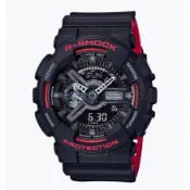 【G-SHOCK】絕對強悍時尚黑紅潮流運動錶GA-110HR-1A 51.2mm 現代鐘錶
