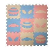 【PMU必美優】大耳狗套色巧拼地墊9片組 31x31公分 超商取貨 EVA Cinnamoroll Mat