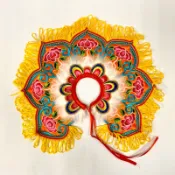 橘色雙層披肩/神明衣/神明披肩/媽祖/天上聖母/地母娘娘/瑤池金母/九天玄女/母娘/女神