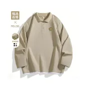 (店+)polo衫男女生涼感衣登山吸濕排汗衫短袖運動防曬大尺碼白色冰絲休閒透氣POLO寬版T恤男裝上衣厚磅重磅t恤男女款衣服球衣 父親節禮物送禮精選 f5a25