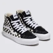 【VANS】官方旗艦 Premium Sk8-Hi Reissue 38 黑白色棋盤格滑板鞋 休閒鞋