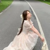 【台灣 出貨】迪士尼在逃公主燕尾洋裝女 2025春夏收腰顯瘦前短後長蓬蓬裙 女生衣服 出遊洋裝 蓬蓬裙 禮服 洋裝