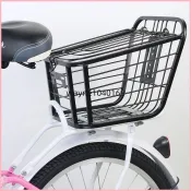 【⭐高承重設計✨承載穩固】 自行車後車筐登山車加粗後座籃折車籃子後貨架車框菜籃寵物籃
