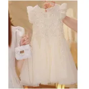 現貨-竹北出貨👍🔥110~140碼女童 洋裝連身裙 禮服表演服花童禮服美麗白紗裙💥生日禮物