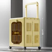 寵物背包 寵物外出包 寵物包包 拉桿包 寵物推車全場免運🔈貓咪外出便攜貓箱透氣狗狗寵物多貓神器拉桿箱超大容量行李箱