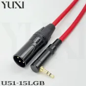 (店+)彩色線 XLR公 對 3.5mm 轉 XLR 公 TRS 卡農公3.5 彎頭 直角音源線 混音機播放線 錄音 聲卡接電腦