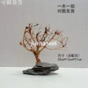 上新🎁-魚缸造景成品莫斯樹沈木骨架大榕樹根巴西樹迎客松杜鵑根壹木成景