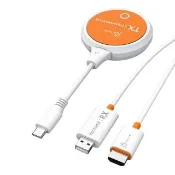 【j5create 凱捷】JVAW76 手機/平板/筆電 4K HDMI無線影音簡報投影組 iPhone iPad Miracast Chromecast