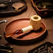【可開發票】美國密蘇裡玉米芯菸鬥小號正品蘋果鬥新手入門非石楠木海泡石菸鬥
