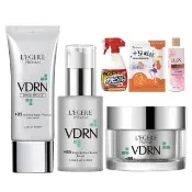 【LEGERE 蘭吉兒】VDRN B5全面修復防護組(精華30ml+乳霜50ml+純物理防曬乳SPF50+)
