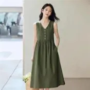 【韓國K.W.】韓國空運一件式天使誘惑造型背心洋裝(小香風/輕量涼感/背心/休閒/日系/通勤/渡假)