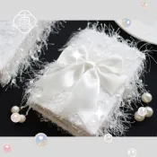 📒囧囧家 禮物 小雪豆  白色文藝手工布書衣  手賬本A5A6手帳封套筆記本 手作書衣 手賬本書衣 書套