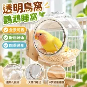 【全景可視】透明鳥窩 鸚鵡睡窩 吊床 四季通用 玄鳳 牡丹 虎皮 珍珠鳥巢 鸚鵡吊床 鸚鵡窩 鳥籠 鸚鵡籠子 鸚鵡站架