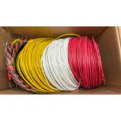 太平洋 電線 PVC   2.0 mm 單芯線，黃、白、紅，三色，單位為每尺(約30公分)