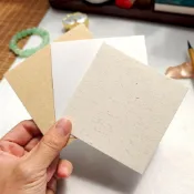 台灣熱賣 明信片 簽名紙 繪畫紙 全熟宣卡紙4寸正方形10*10cm空白沒骨畫工筆畫毛筆書法專用小楷
