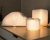 LED書燈/創意折疊翻書頁臺燈/會發光書本燈/小夜燈/床頭起夜燈/USB充電書燈/裝飾/翻頁摺紙書燈/生日禮物/節日禮品