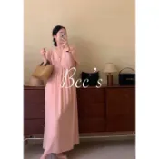 現貨出 最後數量～大蝴蝶袖 粉/黑/米  仙女渡假V領洋裝 正韓🇰🇷 更多照片請看商品介紹呦