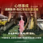 象神蠟燭 心想事成 滿願 許願 開智慧 助學業 招財 粉紅象神 幸福感 泰國代燒 祈福 法蠟