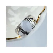 (店+)【玉我翡翠】紫羅蘭 蛋面戒指 男戒 緬甸A貨翡翠 A6556*2 玉我翡翠