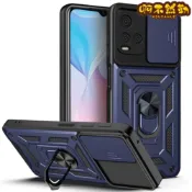 軍規防摔殼 指環推窗手機殼 適用vivo V29 Y55 Y72 Y20S V25 Y21 Y17S V30E 保護殼