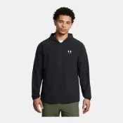 UNDER ARMOUR 外套 男 運動連帽外套 歐規 VIBE WOVEN 黑 1386555-001