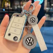 小胖達生活百貨 福斯 Volkswagen 鑰匙套 VW Tiguan GOLF POLO 鑰匙圈 鑰匙包 鑰匙殼 折疊鑰匙