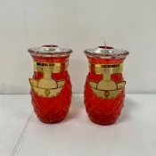 【古德】三號鳳梨果凍蠟燭 / 整箱24對入 / 免運費 / 鳳梨蠟燭 / 果凍蠟燭 / 點光明 / 光明燈