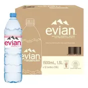 【Costco好市多】Evian 天然礦泉水 1500毫升 X 12入 Evian Natural Mineral Water 1500 ml X 12-Count
