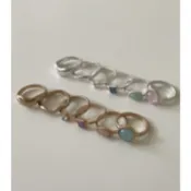 Fruit candy gemstone ring set果汁糖寶石戒指 6件 戒指組