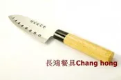 *~ 長鴻餐具~*藤武郎別作料理刀~八孔刀019J-10053