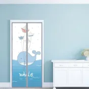 (店+)喵到寶防蚊防蟲門簾90*210CM/防蚊門簾(防蚊門簾/免釘魔術貼/長門簾/空調門簾/門簾)