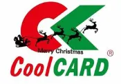 C節慶酷卡明信片 Merry Christmas 耶誕聖誕節快樂 雪撬 馴鹿 飛天奔月（背面空白可書寫郵寄） 