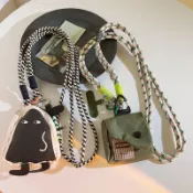 【掛繩組合！】可調整手機掛繩＋零錢包 小物收納包 Gogoro鑰匙包 長款斜挎背繩 iPhone/三星 手機掛繩