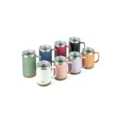 (店+)【TYESO】TYESO咖啡杯304不鏽鋼530ml/710ml 直飲杯蓋防滑軟木杯墊保溫杯 帶手柄保溫咖啡杯 雙層不鏽鋼真空保溫杯