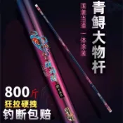 暴力青鱘魚竿手竿高碳素超硬19調五大十大釣魚竿大物竿巨物青魚竿漁具烏鰡竿 小斑竿 海釣場
